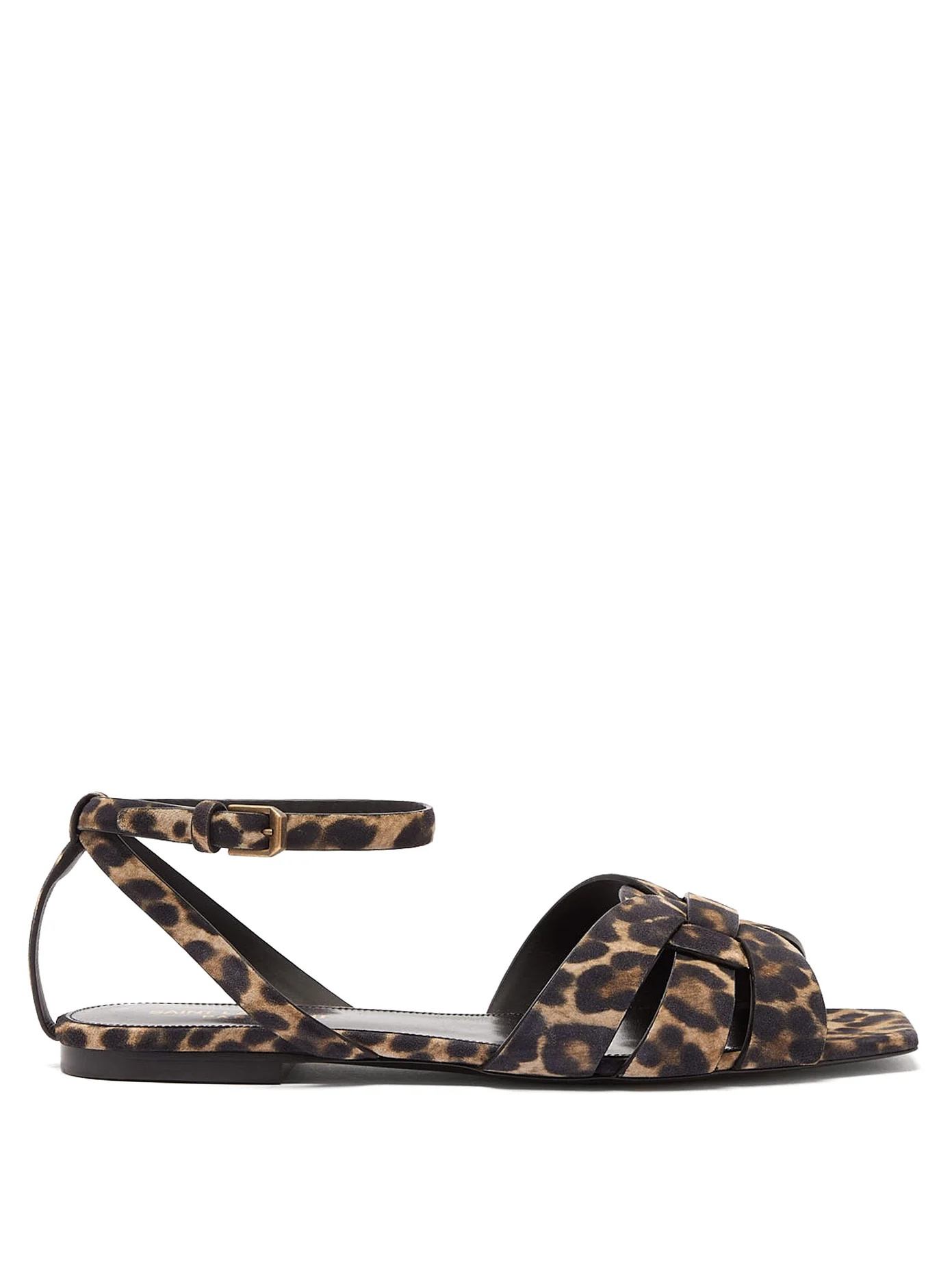 Tribute leopard-print suede sandals - 1