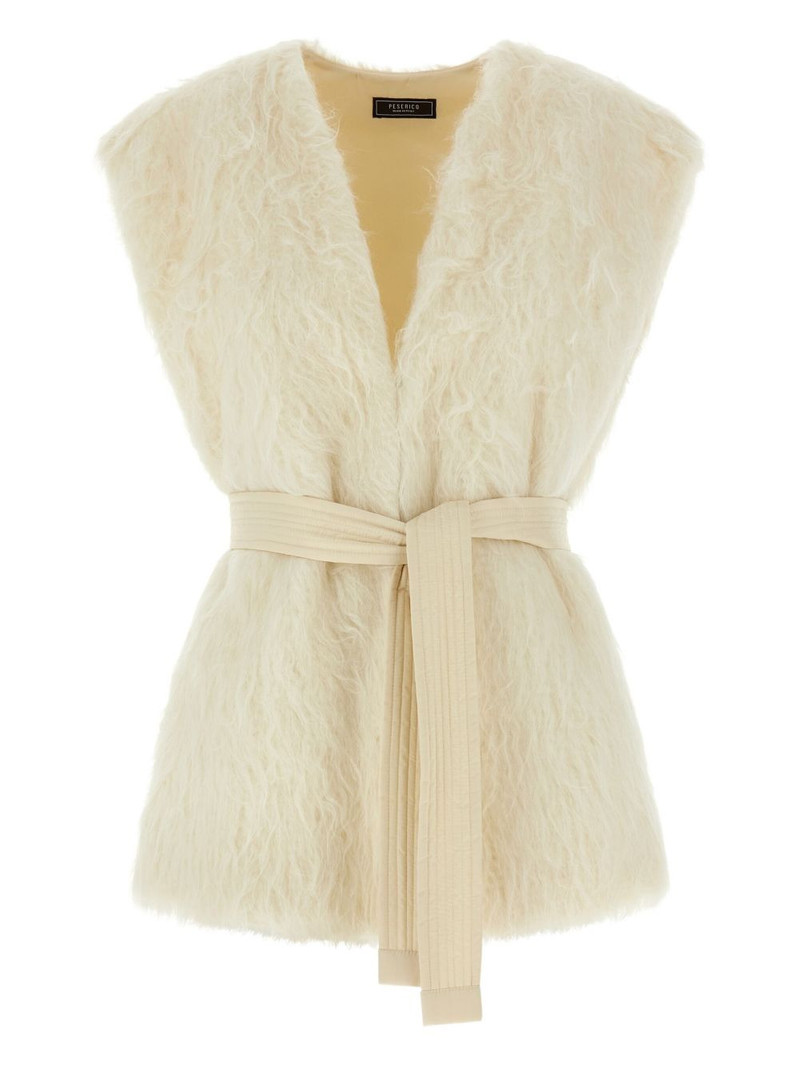 PESERICO belted gilet outlook