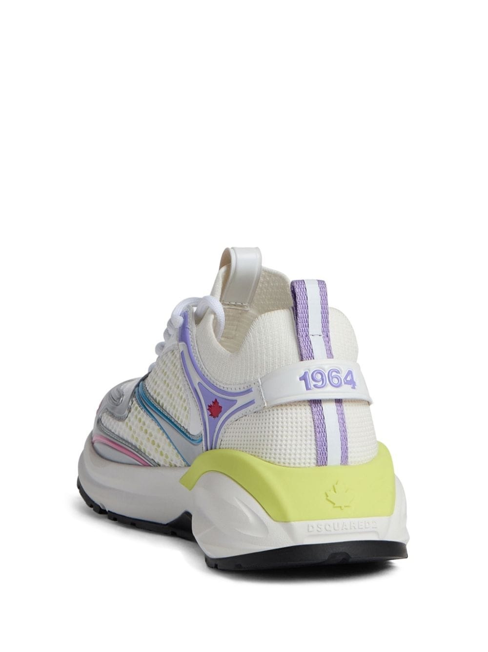 Dash panelled lace-up sneakers - 3