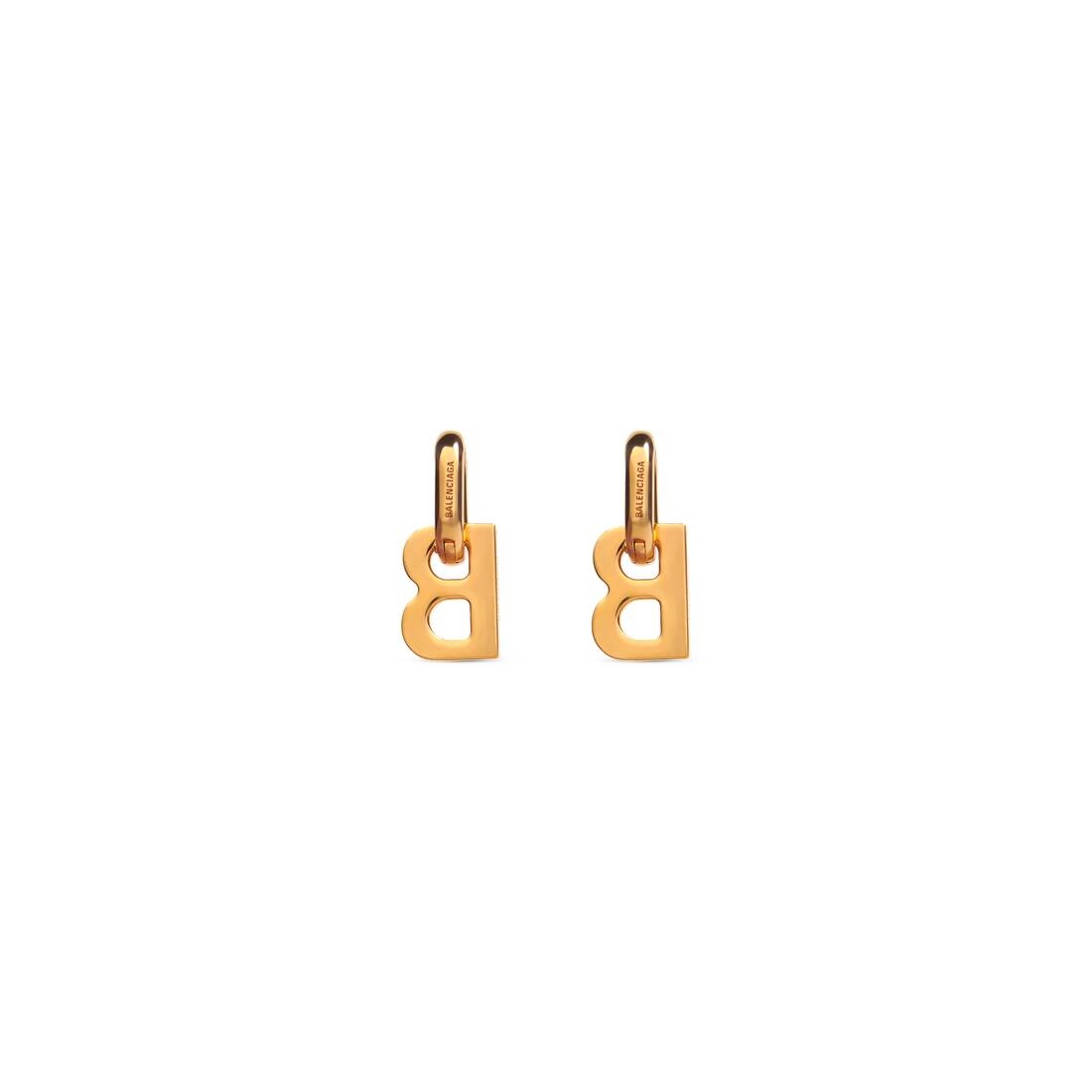 Women's B Chain Xs Earrings in Gold - 2