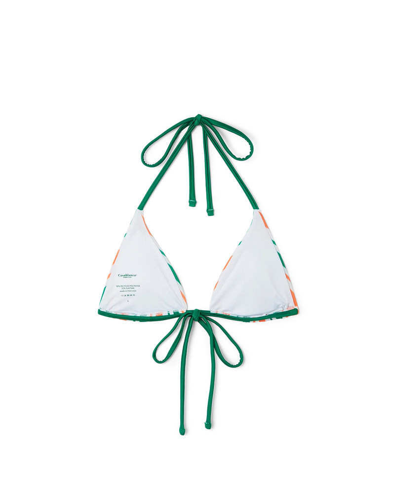 CASABLANCA Striped String Bikini Top outlook