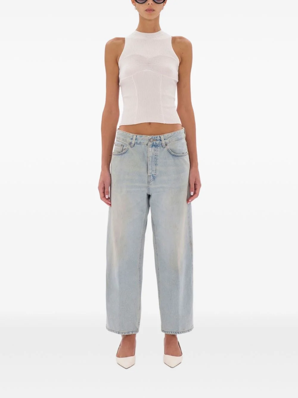 Korea wide-leg jeans - 1