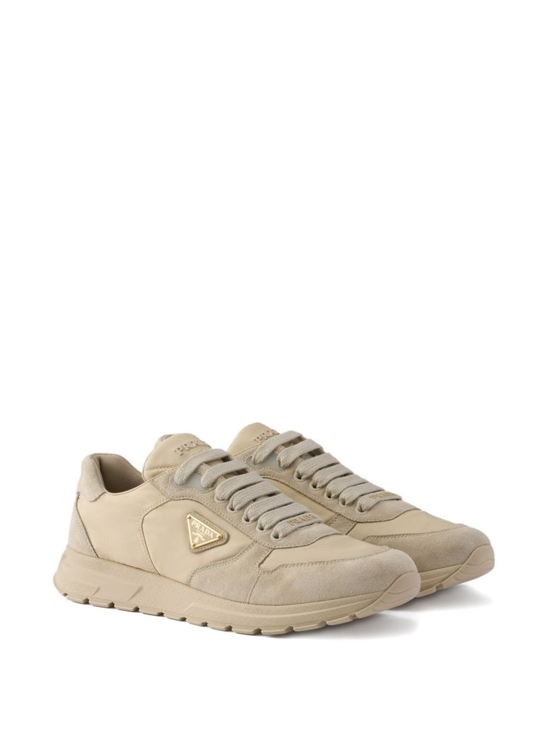 Prada Prax 2.0 logo suede sneakers outlook