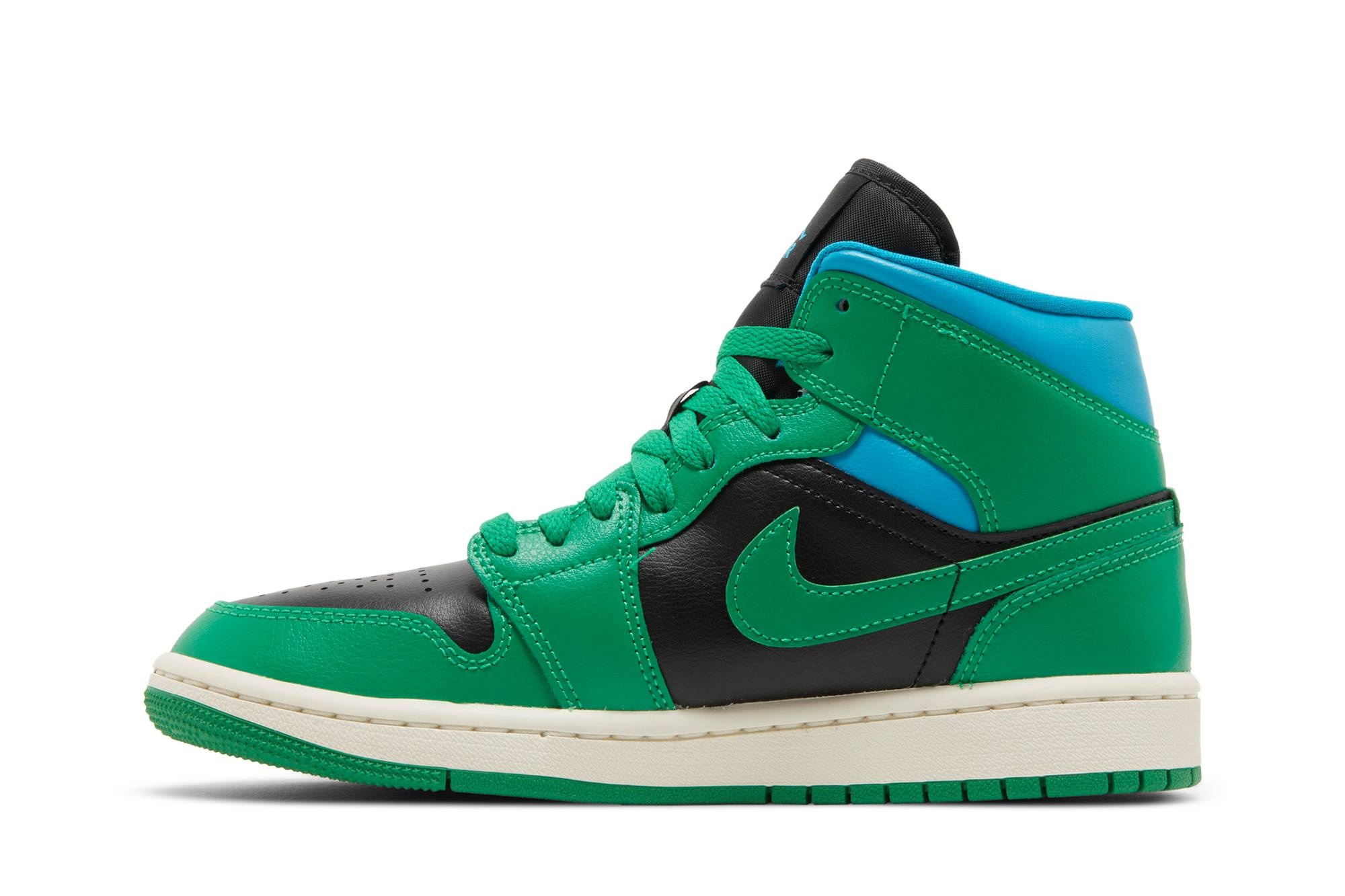 Wmns Air Jordan 1 Mid 'Lucky Green Aquatone' - 3