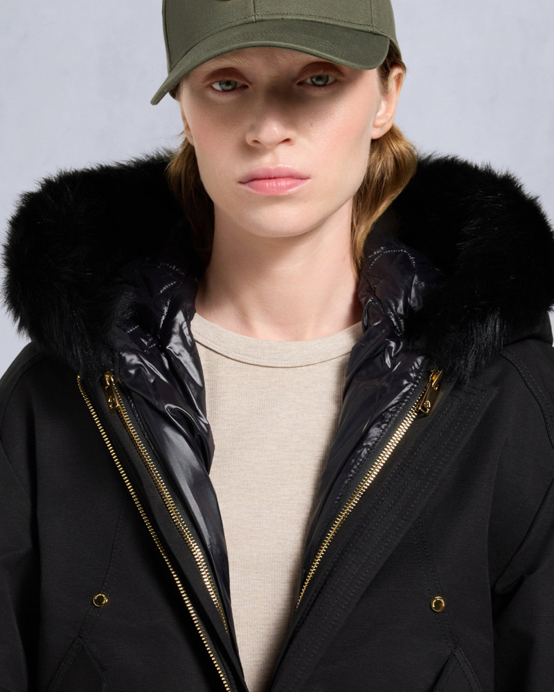 GOLD SERIES LOGAN SHEARLING TRIM BOMBER JACKET 9