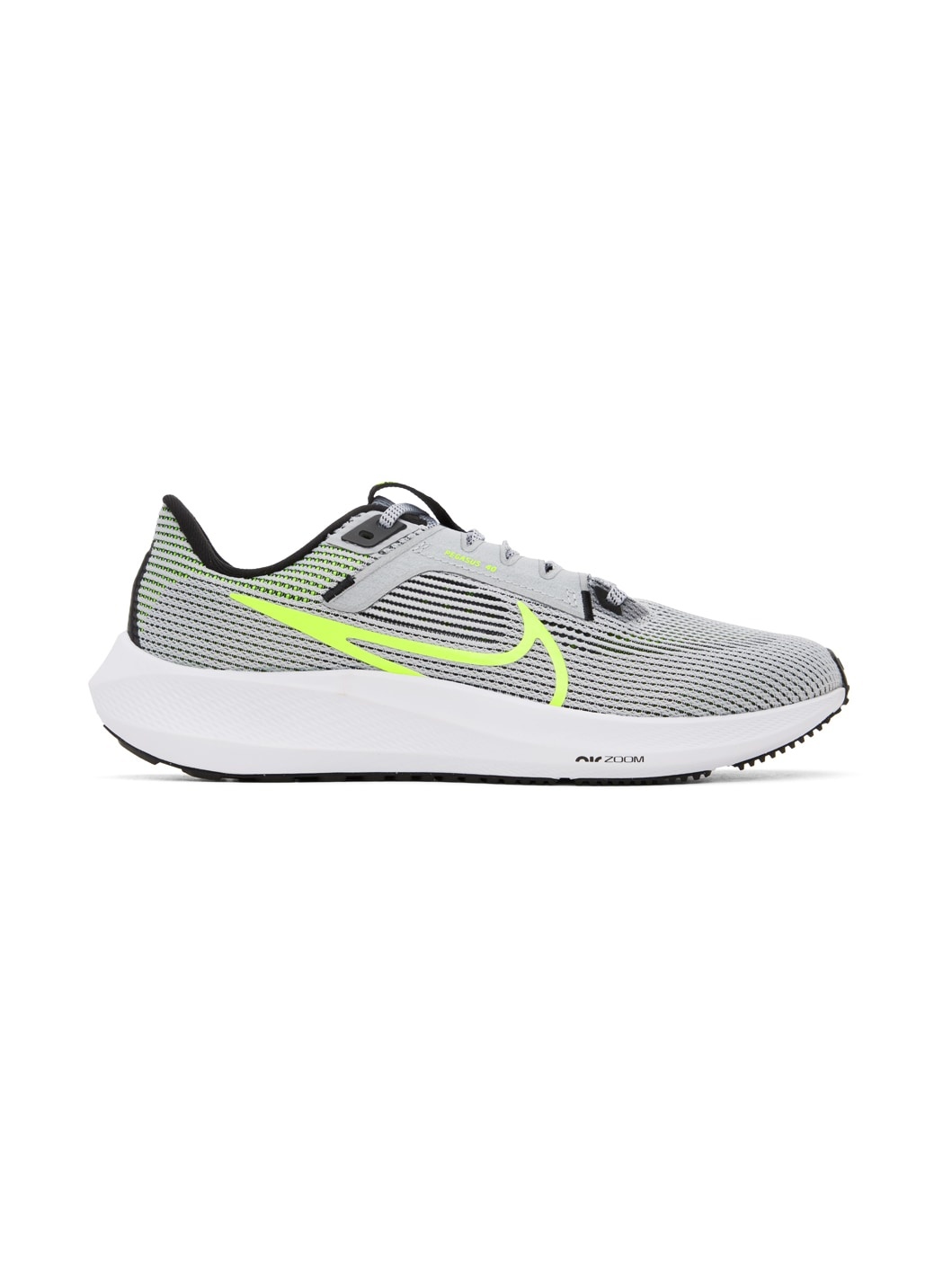 Gray & Green Pegasus 40 Sneakers - 1