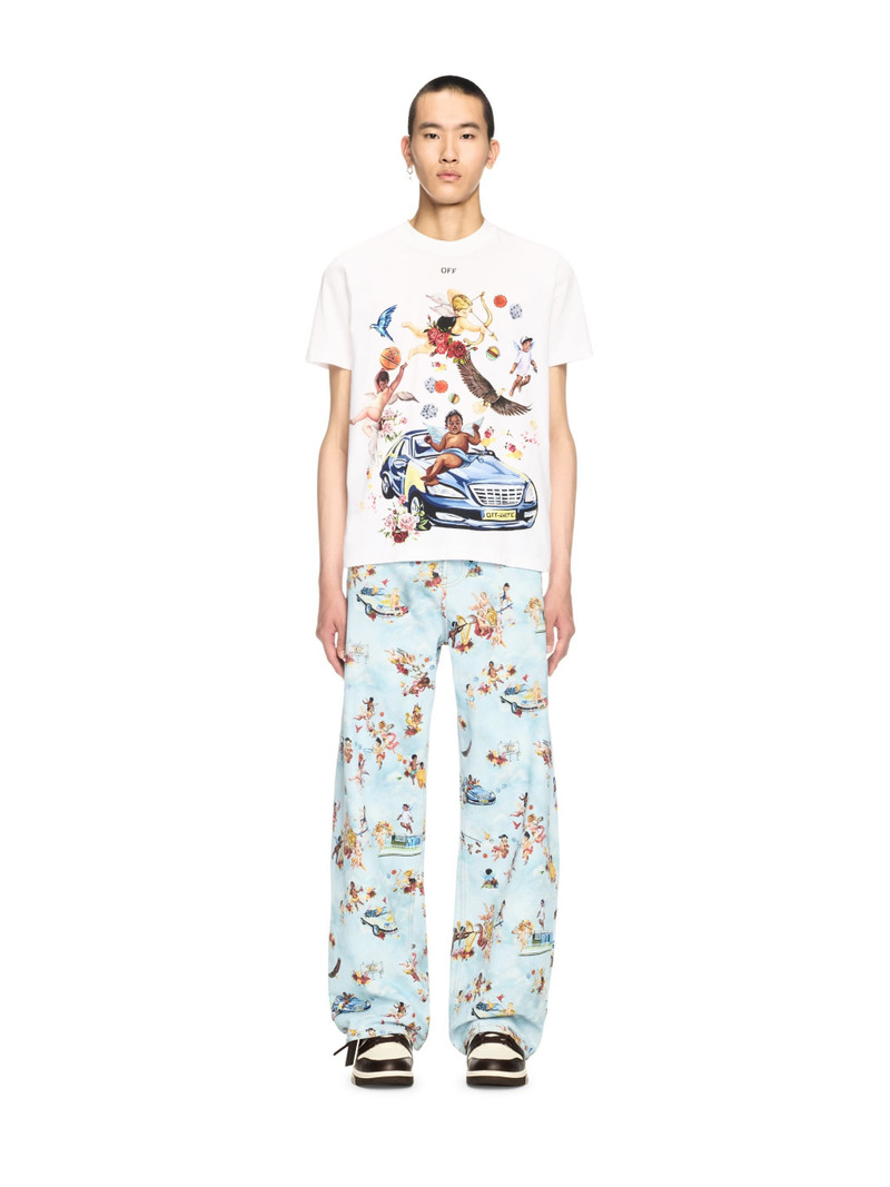 Off-White White Car Fresco T-shirt outlook