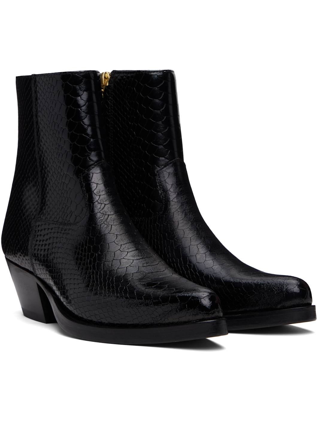 Black Western Boots - 4
