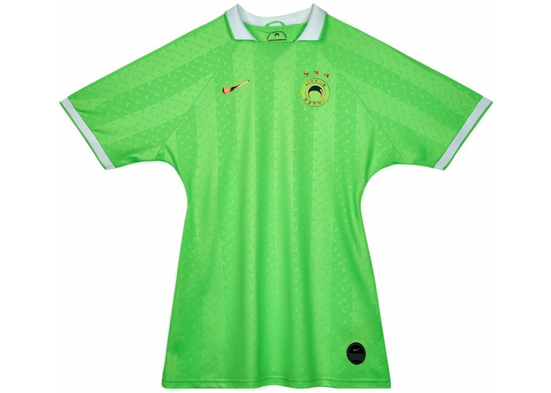 Nike Nike x Marine Serre 2-in-1 Jersey Bodysuit Guava Ice/Green Strike/Black outlook