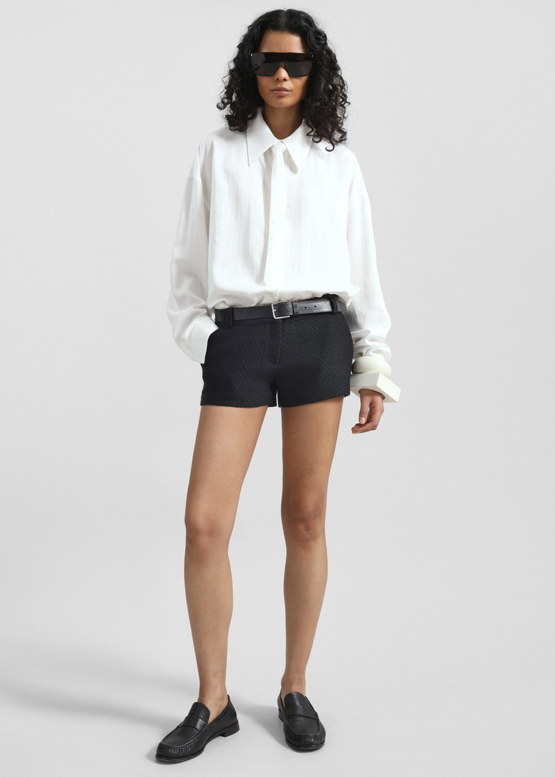 Silvan Neck Tie Shirt - White 8
