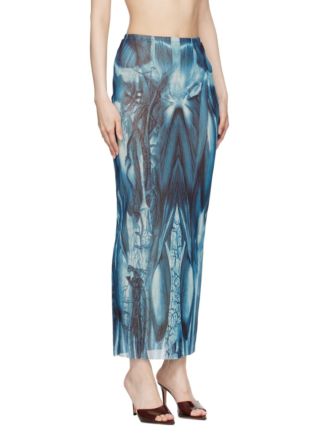Blue 'The Écorché' Maxi Skirt - 2