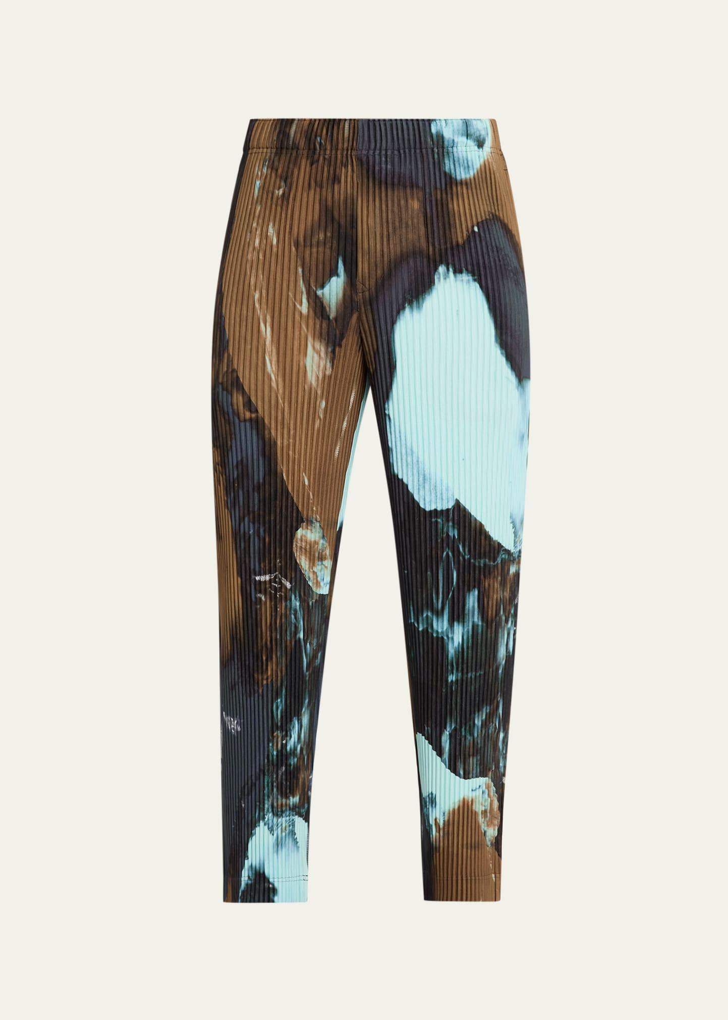 Men's Multi-Agate Pleated Pull-On Pants - 1