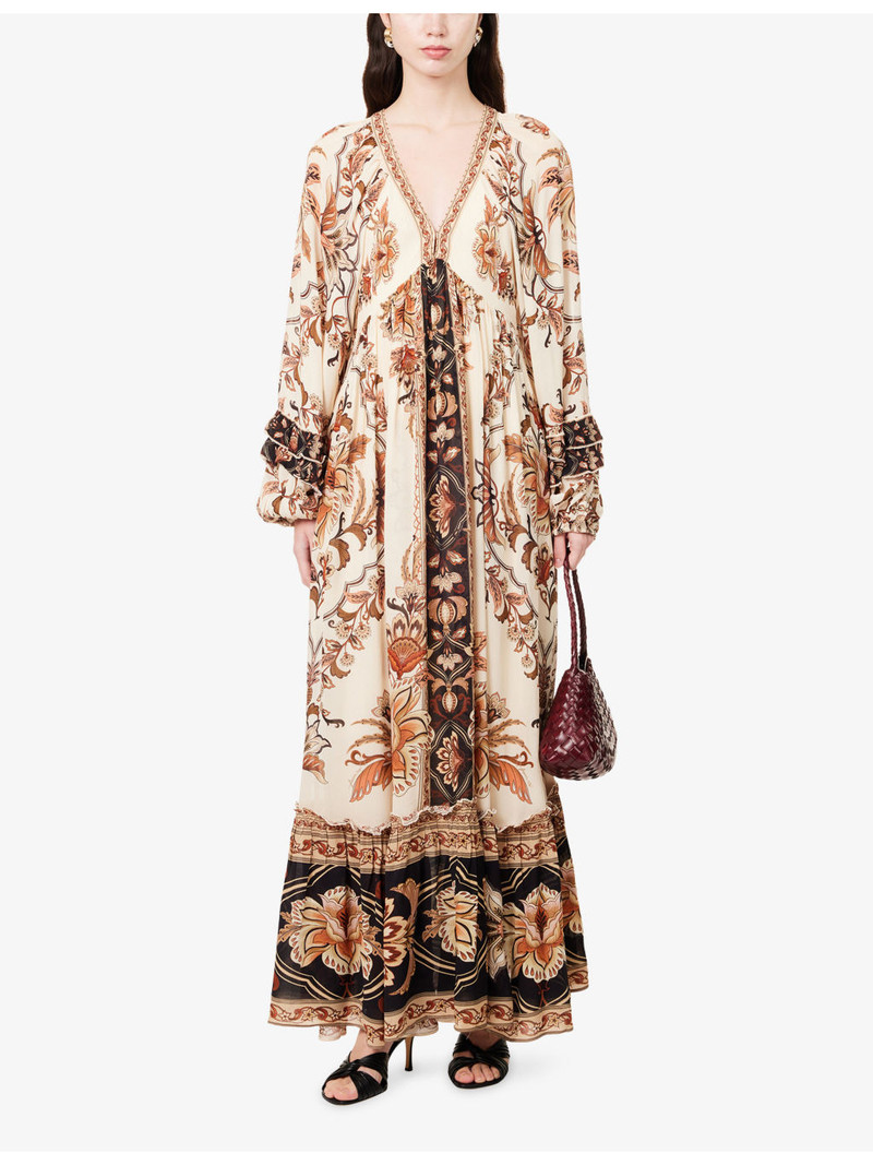 FARM RIO Majestic Garden Printed Woven Maxi Dress outlook