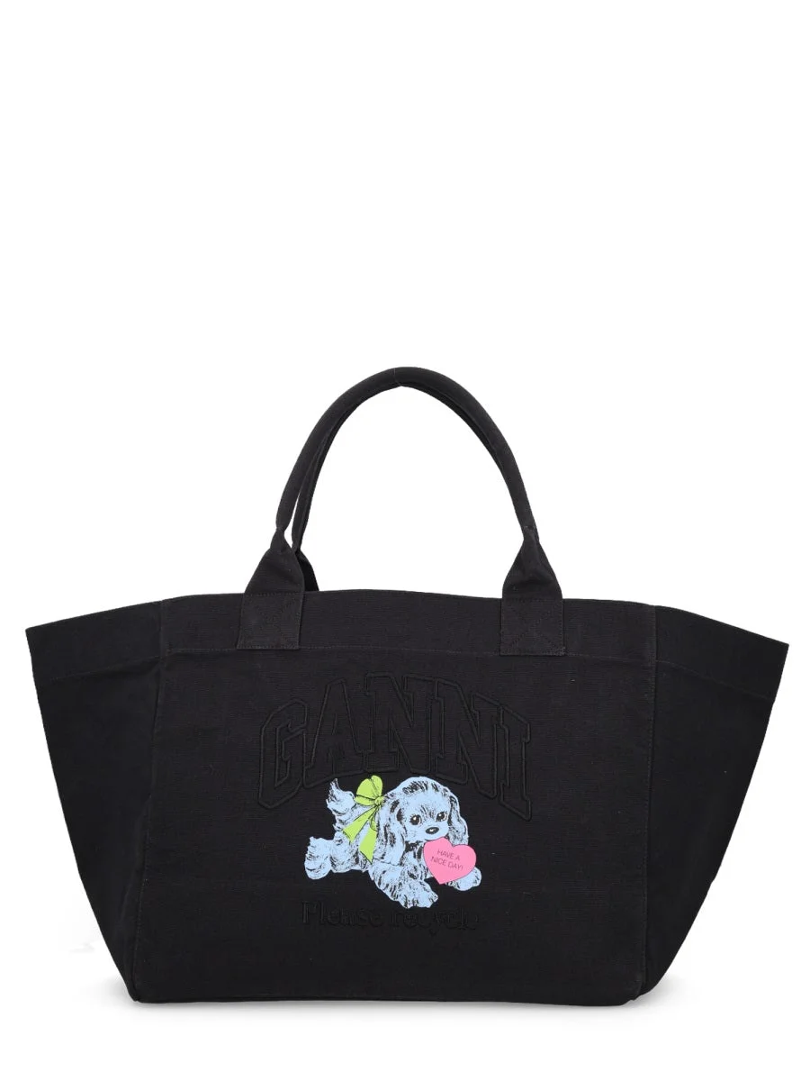 Ganni Women "Puppy" Tote Bag Xxl - 1