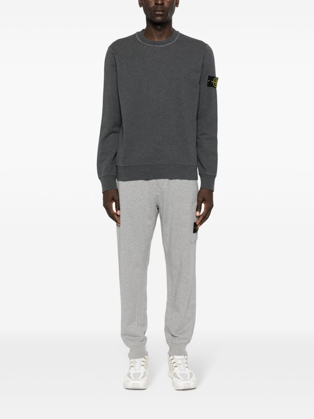 Compass-badge cotton sweatshirt - 2