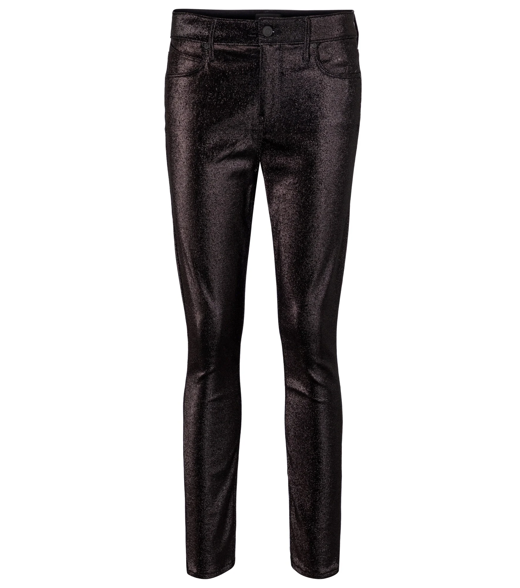 Madrid metallic mid-rise skinny jeans - 1