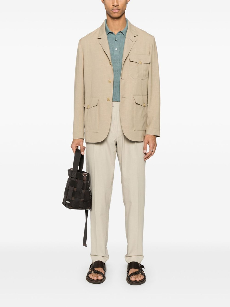 Canali knitted polo shirt outlook