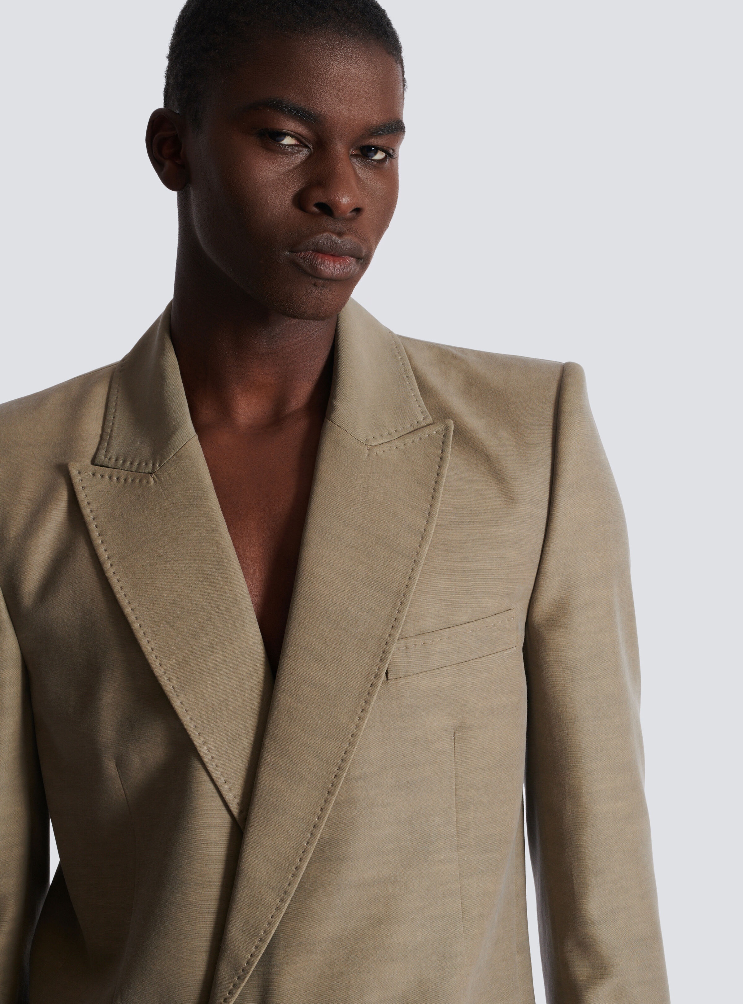 1-button tailored cupro jacket - 7
