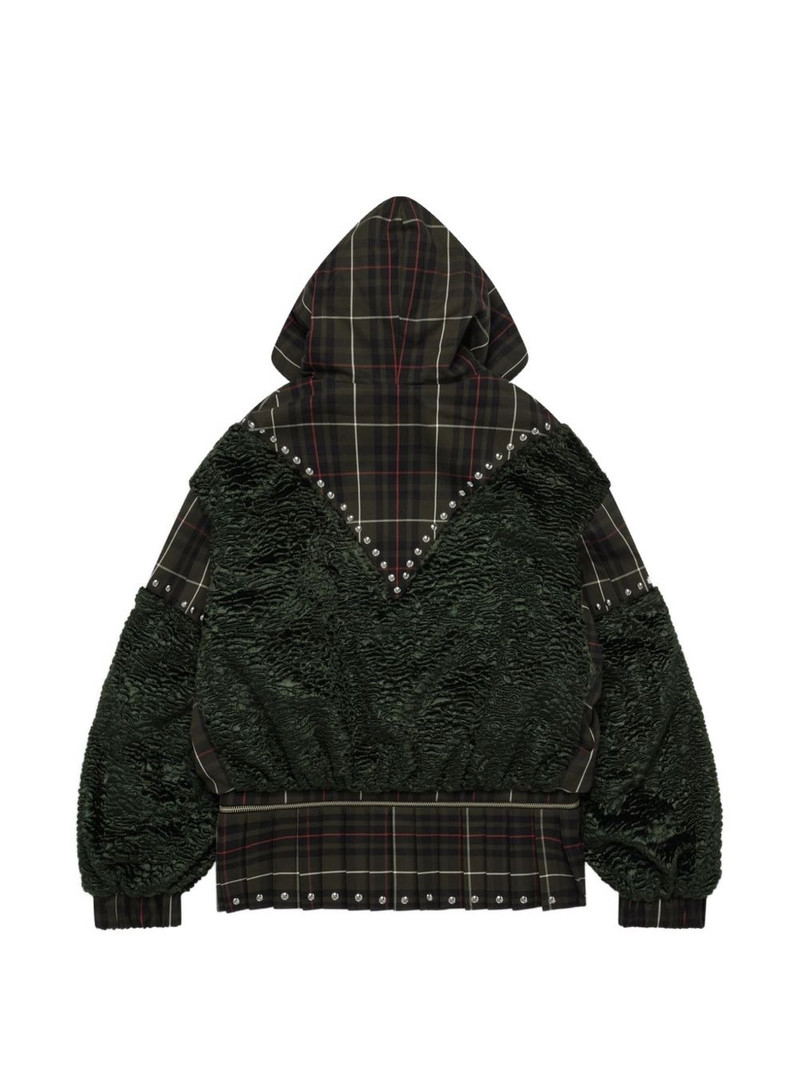 Chopova Lowena tartan hoodie outlook