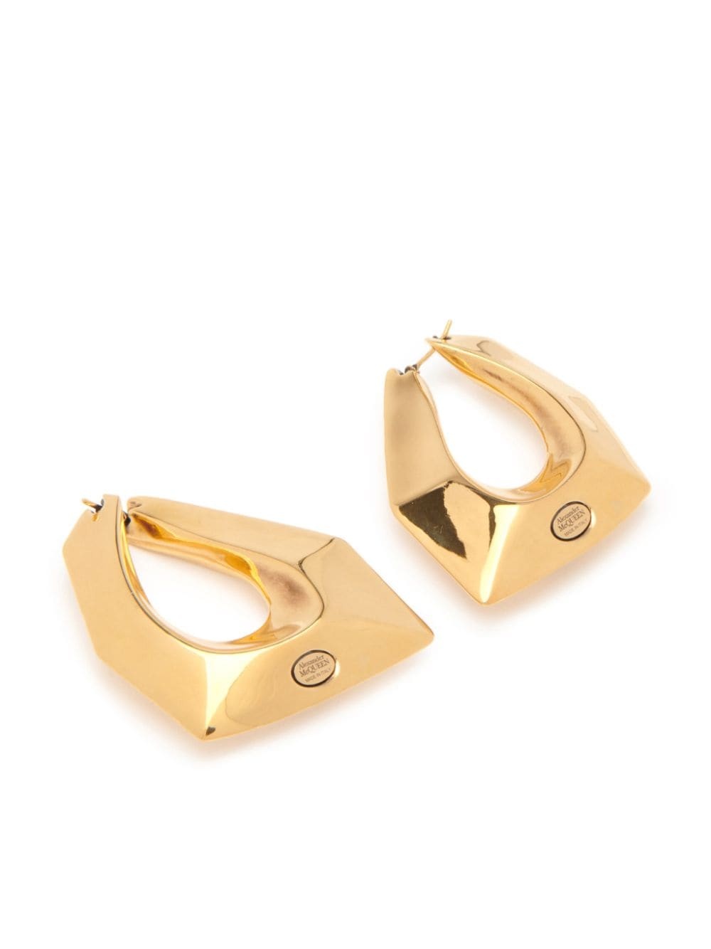 Modernist geometric-design earrings - 2