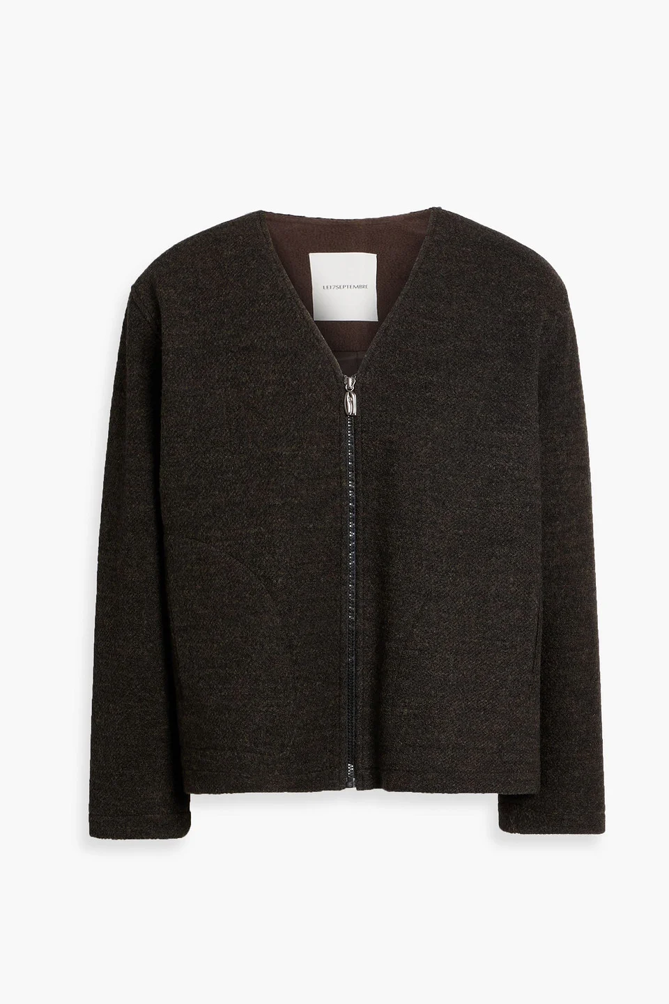 Wool-blend bouclé jacket - 1