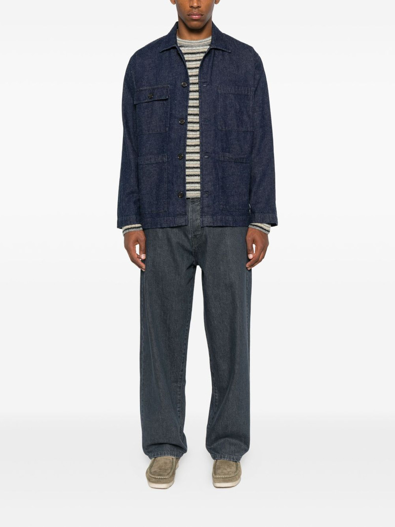 Universal Works patch-pocket denim jacket outlook