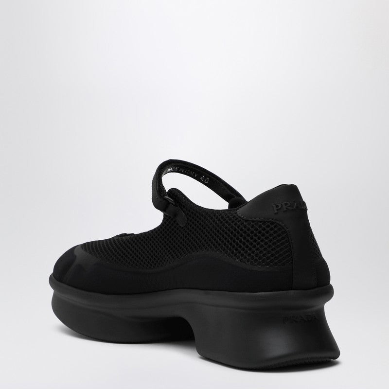 Prada Black Mesh Ballerina Women - 2