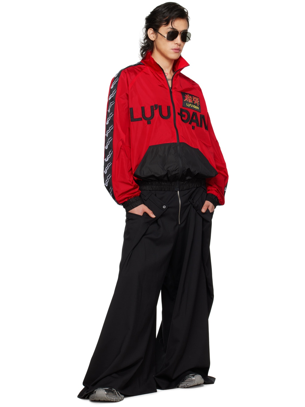 Red & Black Shell Jacket - 4