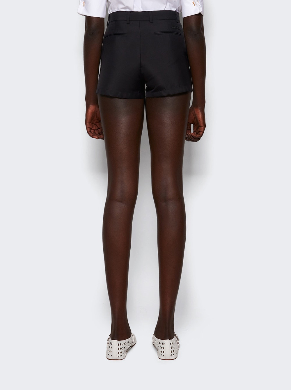 Techno Gabardine Shorts Black - 5