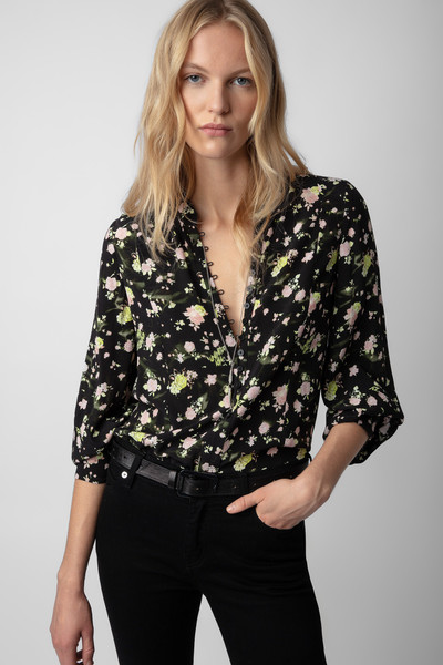 Zadig & Voltaire Twina Soft Crinkle Roses Shirt outlook