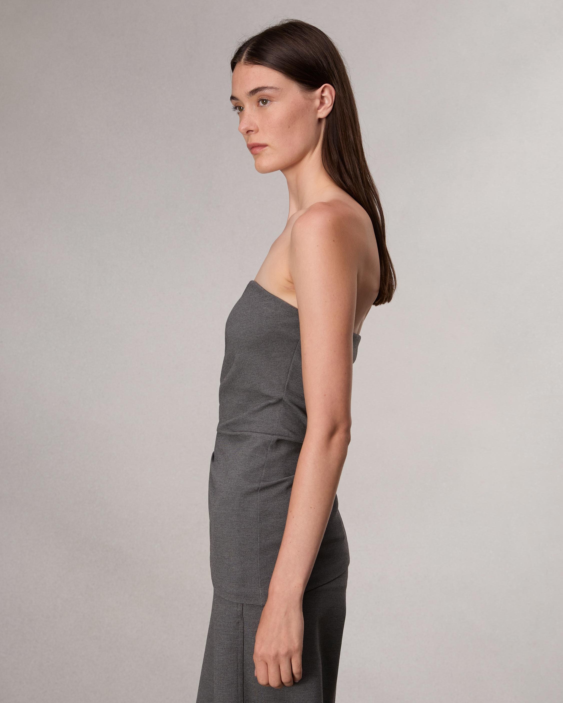 Irina Strapless Ponte Top - 4