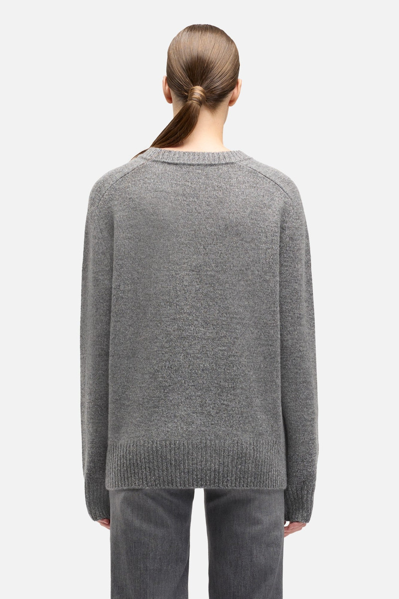 Cashmere Relaxed Sweater in Dark Grey 5