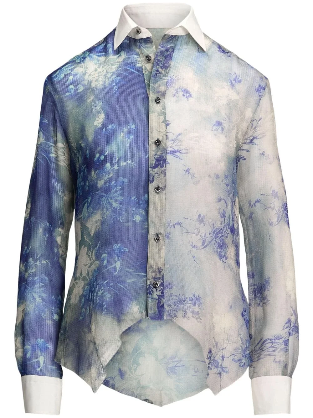 Nancie floral-print silk shirt - 1