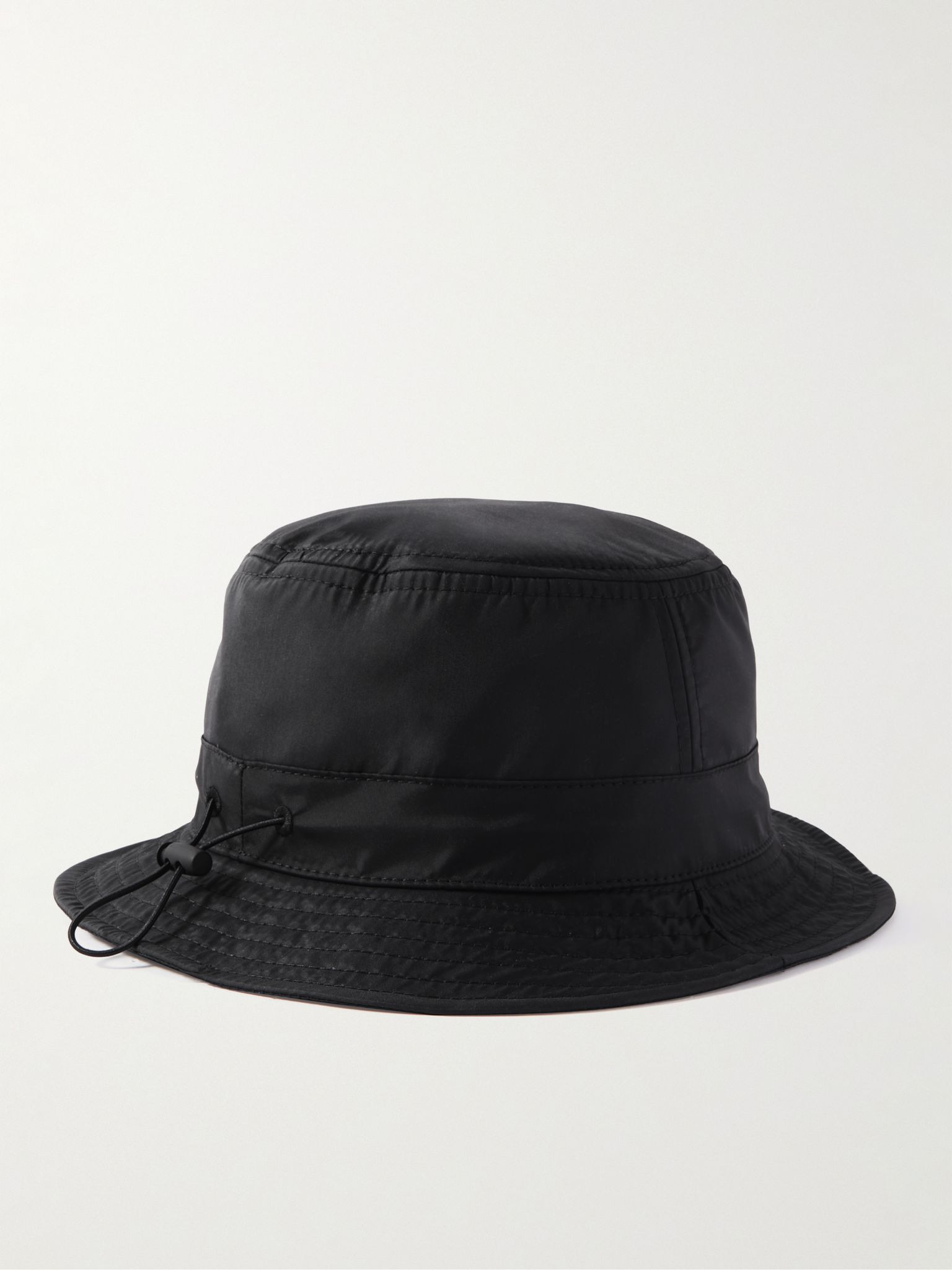 7 Moncler FRGMT Hiroshi Fujiwara Logo-Appliquéd Shell Bucket Hat Black - 3