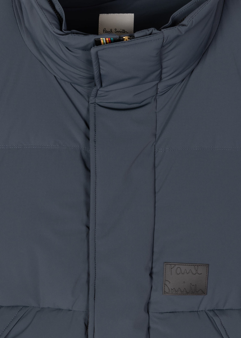 Paul Smith Navy Hooded Down Coat outlook