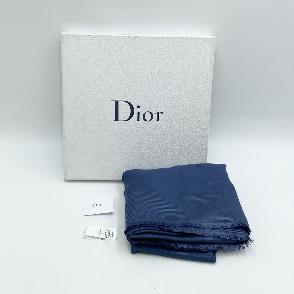 Christian - Christian Dior Wool Silk Scarf Muffler - 12