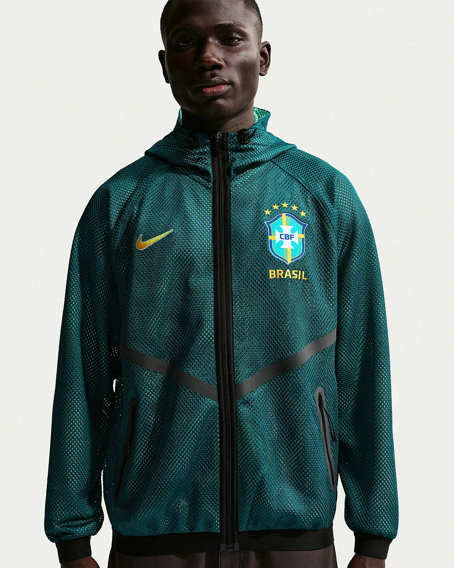 Brazil Men's Nike Dri-FIT Soccer Anthem Jacket - 1