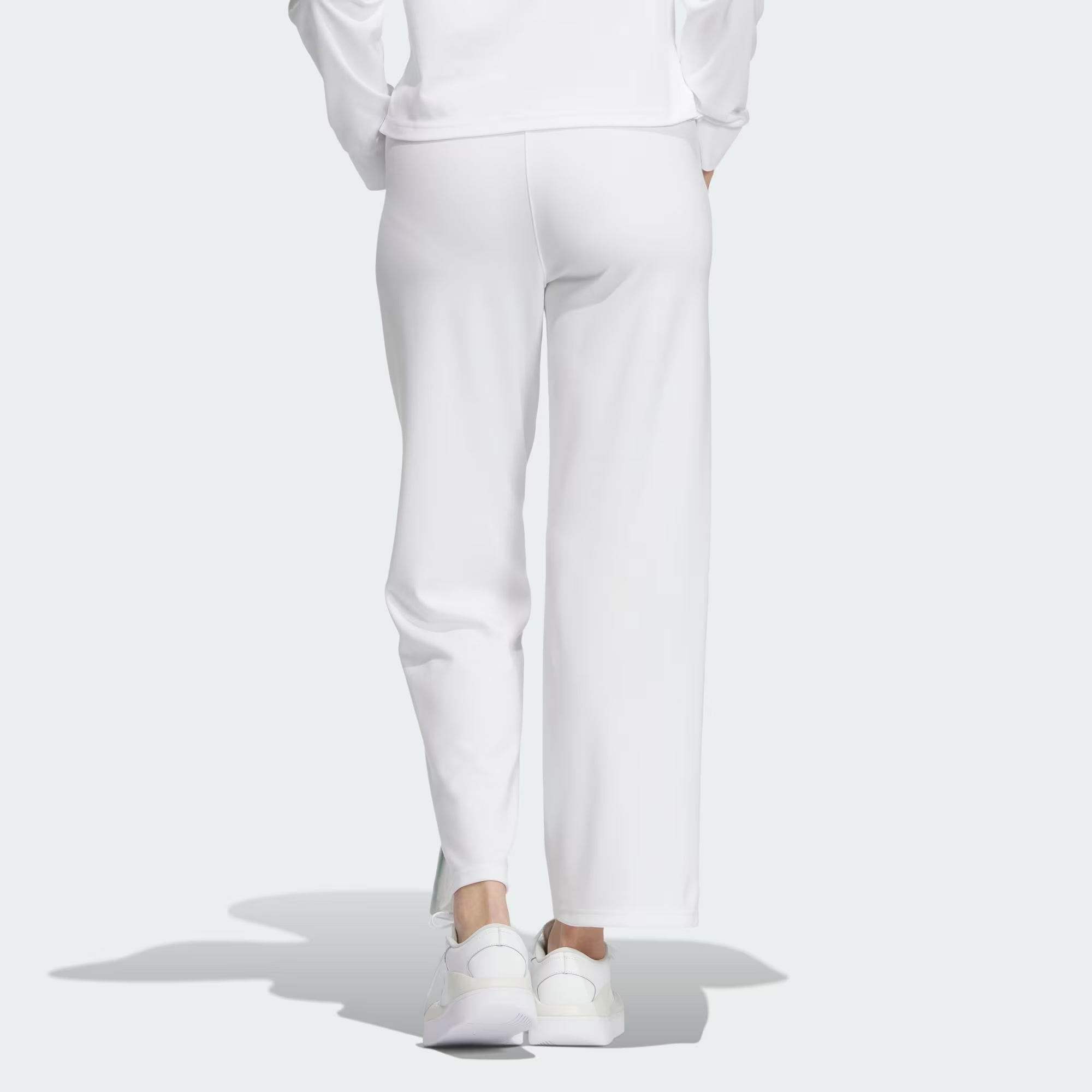 (WMNS) adidas Verbiage Doubleknit Pants 'White Green' JE3615 - 4