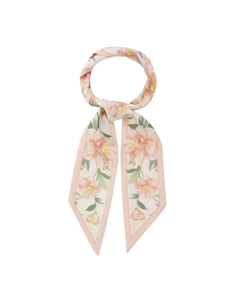 PRINTED SILK RIBBON SCARF 1