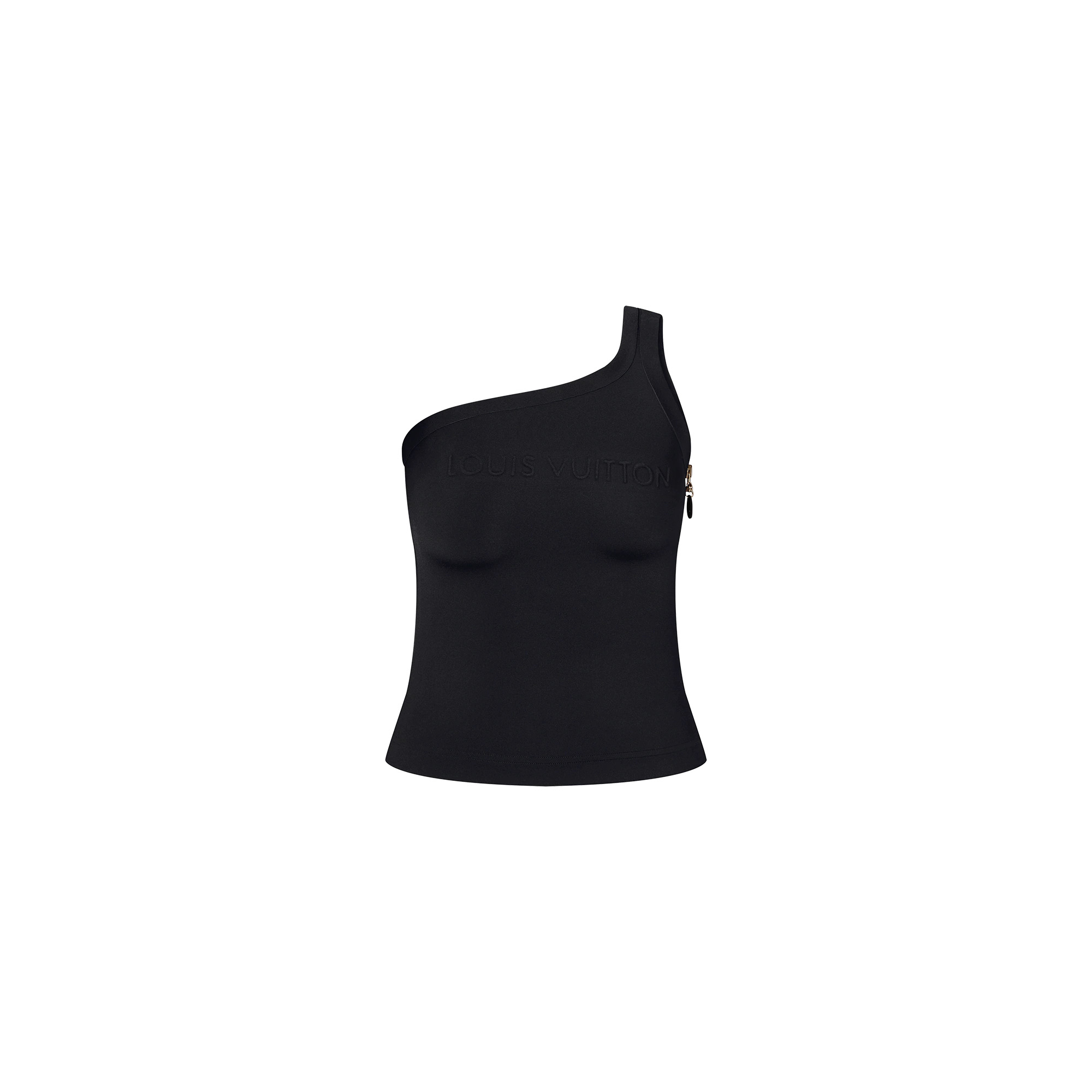 Asymmetrical Embossed Signature Top - 1