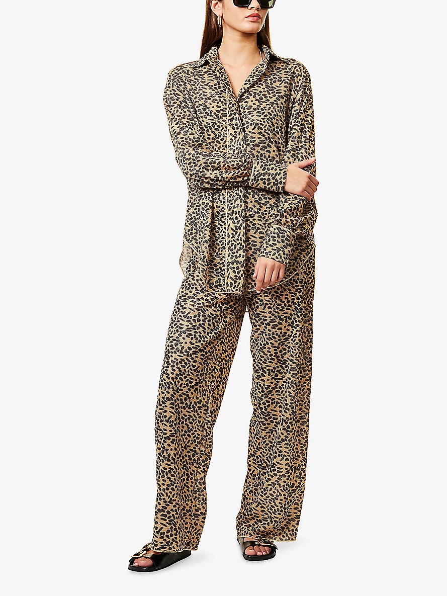 Animalier Long-Sleeve Woven Shirt - 2