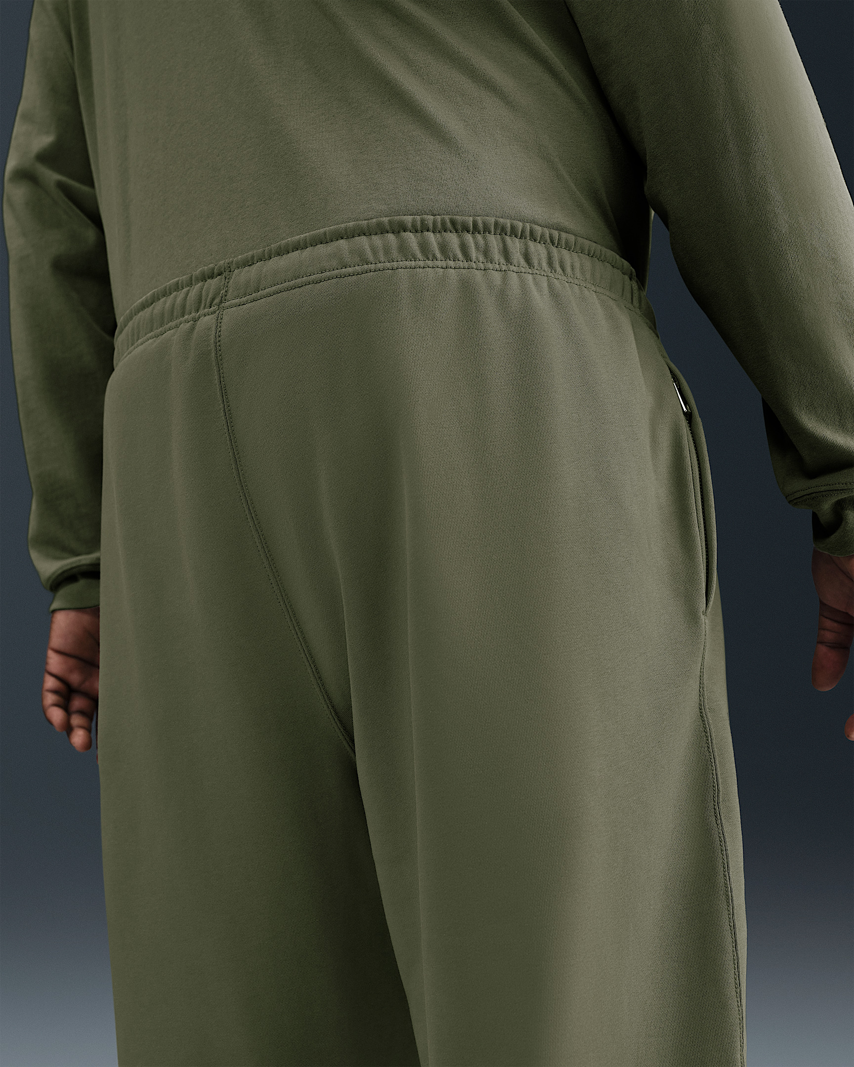 Nike Solo Swoosh Men's Cuffed Fleece Pants - 8