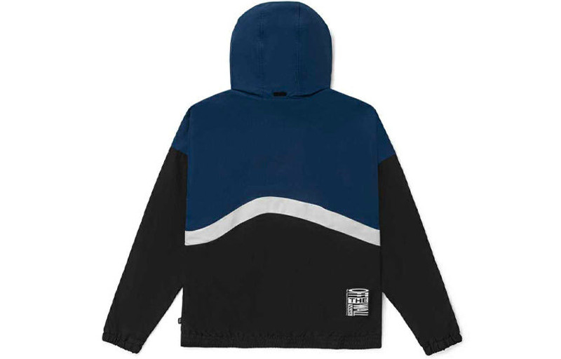 Vans Men's Vans Colorblock Zipper Casual Hooded Jacket Blue VN0A5H8XLKZ outlook