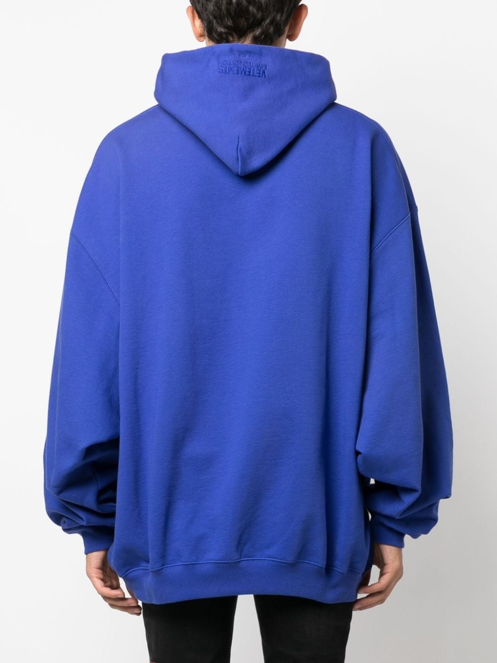 logo-print cotton hoodie - 5