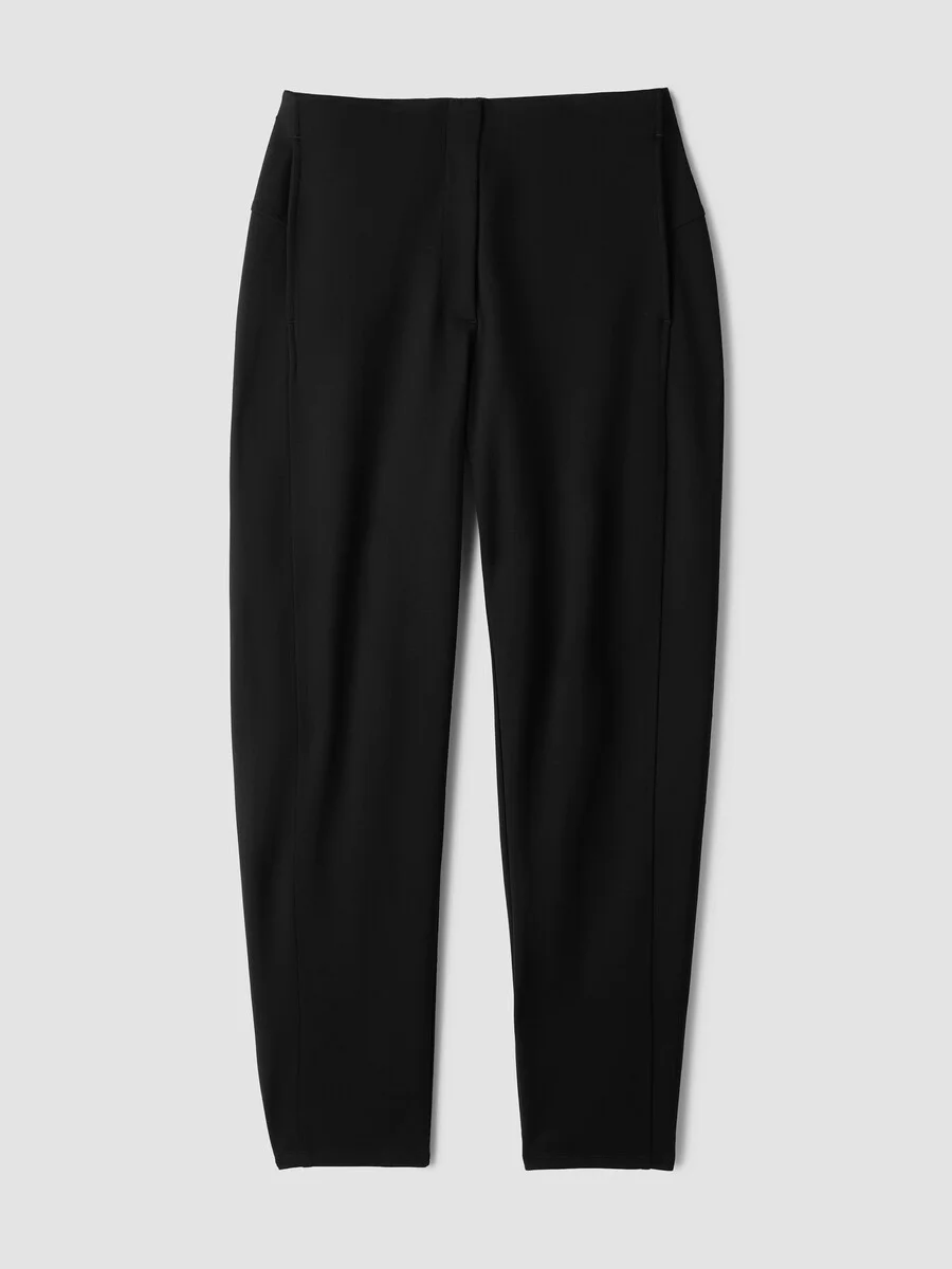 Washable Flex Ponte Tapered Trouser Pant - 1
