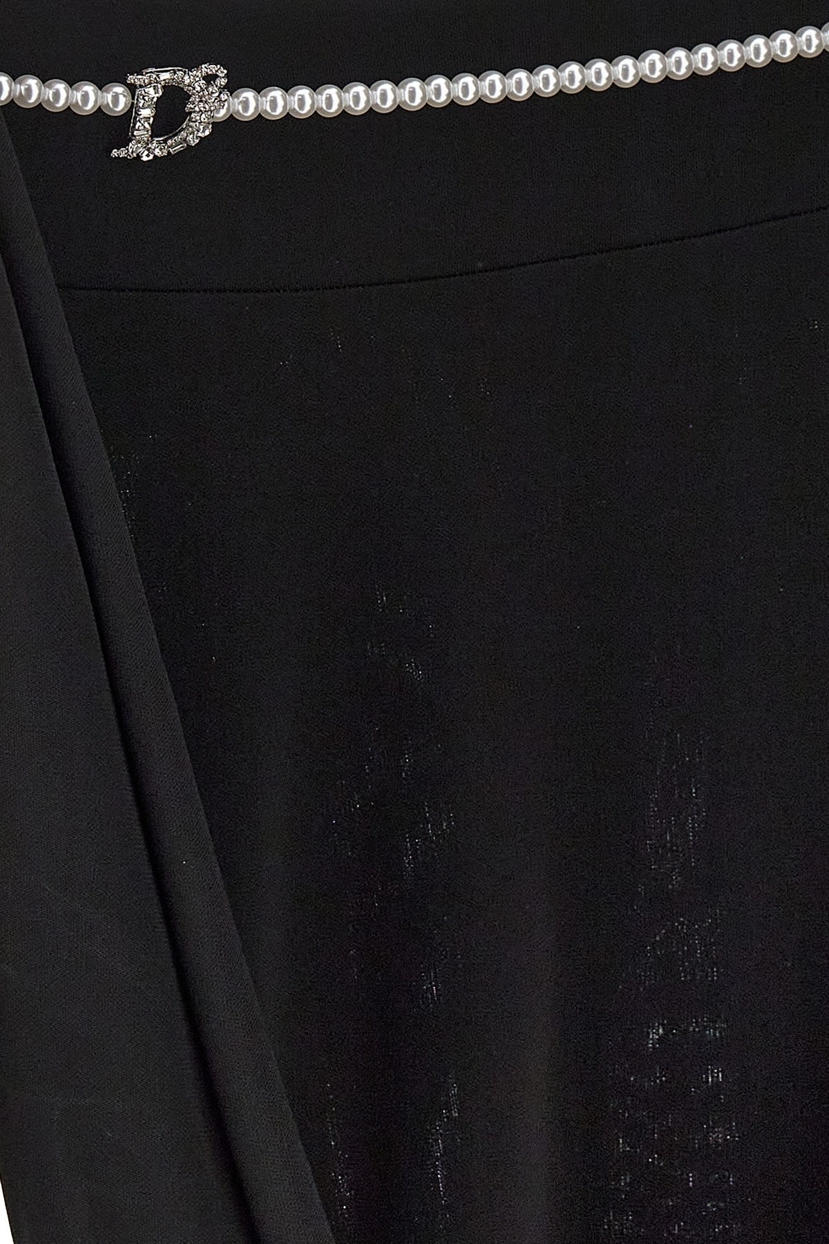 Crystal logo pearl dress - 4