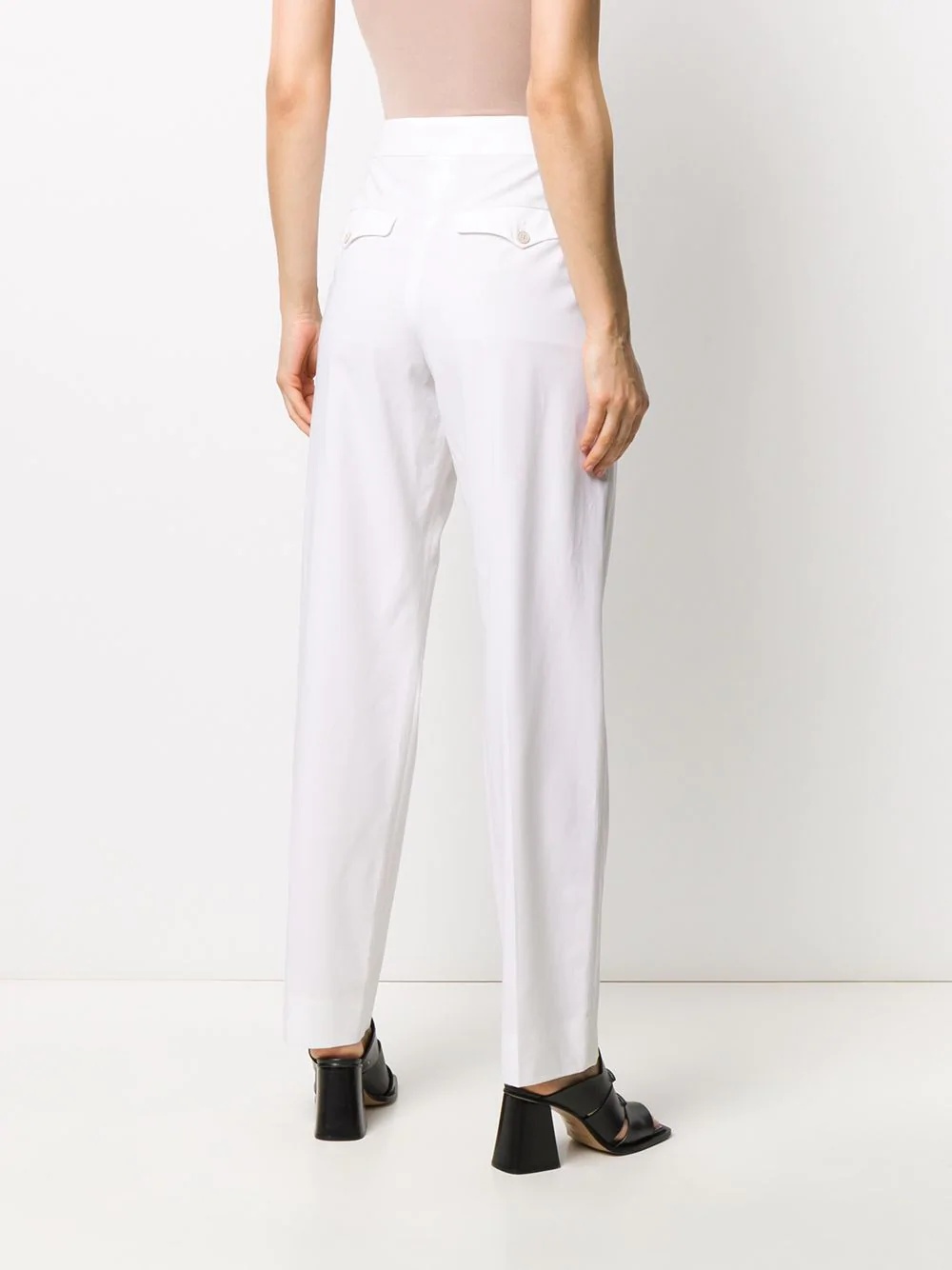 tailored straight-leg trousers - 4