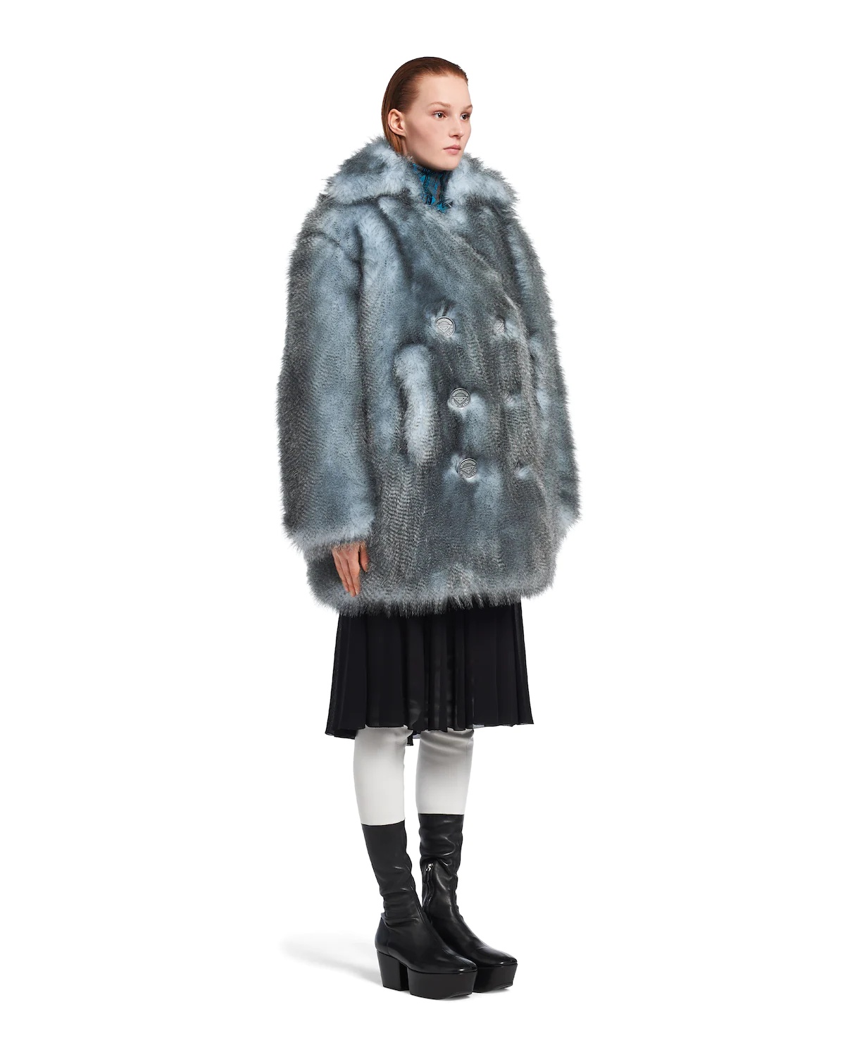 Double-breasted aspen coat - 3
