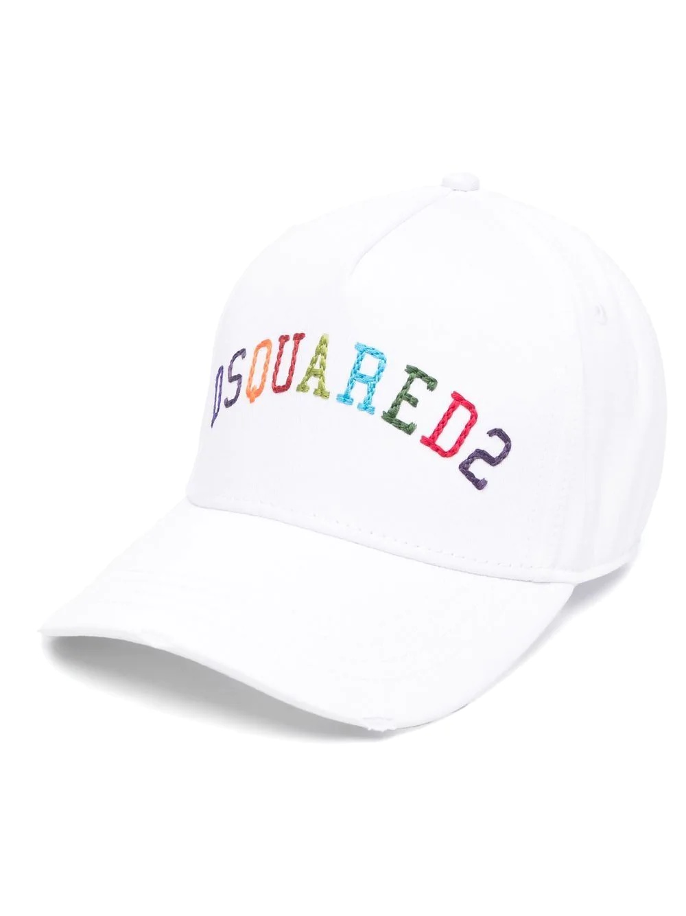 logo-embroidered cotton cap - 1