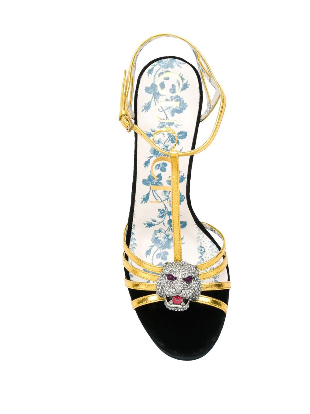 t-strap feline head sandals - 4